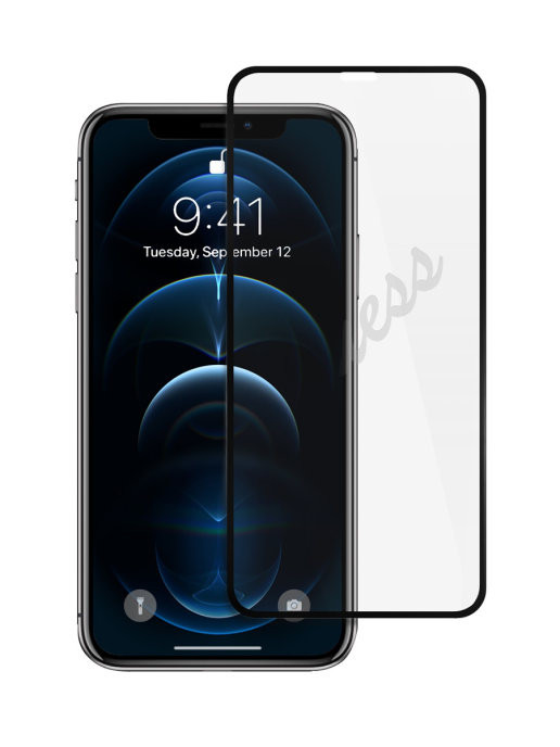Защитное стекло для iPhone 12 Pro Max Karl Lagerfeld Tempered glass ikonik Magic logo (KLSPP12LTR)