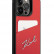 Чехол для iPhone 14 Pro Max Lagerfeld PU Signature logo c кардслотом Hard Red (KLHCP14XCSSR)
