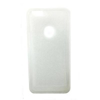 Силиконовый TPU чехол для iPhone 6 с блестками (прозрачно-белый)