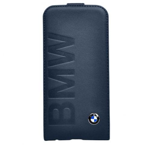 Кожаный чехол с флипом для iPhone 6/6S BMW Logo Signature Flip Navy (BMFLP6LON)