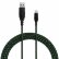 USB кабель EnergEA NyloGlitz для iPhone/iPad 8 pin Lightning MFI, Green 1.5 метра (CBL-NG-GRN150)