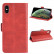 Кожаный чехол книжка для iPhone X / XS (красный)