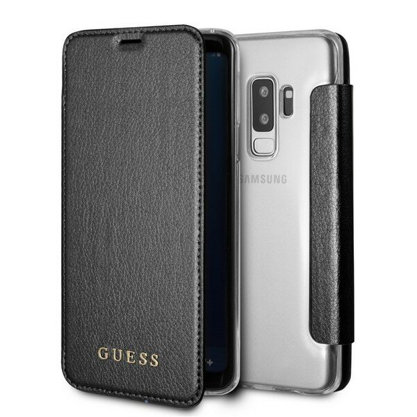 Чехол-книжка для Samsung Galaxy S9+ Guess Iridescent Booktype PU Black (GUFLBKS9LIGLTBK)