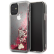 Чехол с жидким гелем для iPhone 11 Guess Liquid Glitter Hard Hearts, Raspberry (GUHCN61GLHFLRA)