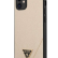 Чехол-накладка для iPhone 12 mini (5.4) Guess PU Saffiano Triangle metal logo Hard, Gold (GUHCP12SVSATMLLG)