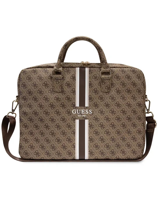 Сумка для ноутбуков 15"/16" Guess 4G Stripes Bag Brown (GUCB15P4RPSW)