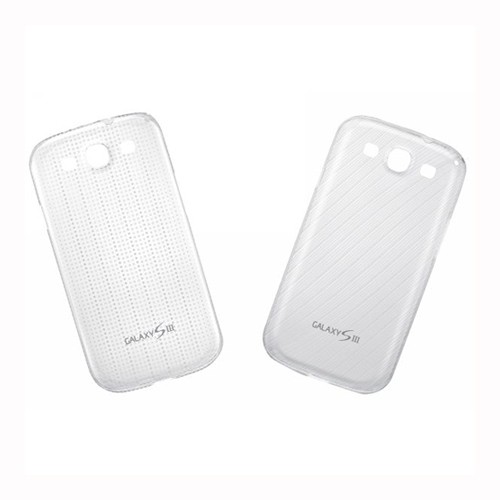 Пластиковый тонкий чехол накладка Samsung Ultra Slim cover для Samsung S3 S III (прозрачный) - оригинальный