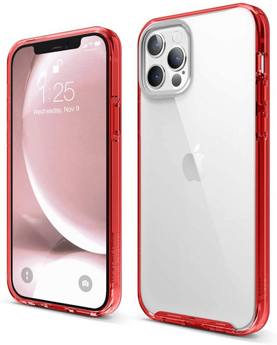 Чехол-накладка для iPhone 12 Pro Max (6.7) Elago HYBRID case (PC/TPU) Red (ES12HB67-RD)