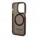 Чехол для iPhone 14 Pro Max Guess PC/TPU Metal outline Hard Translucent Black/Gold (Magsafe) (GUHMP14XHTCMK)