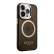 Чехол для iPhone 14 Pro Max Guess PC/TPU Metal outline Hard Translucent Black/Gold (Magsafe) (GUHMP14XHTCMK)