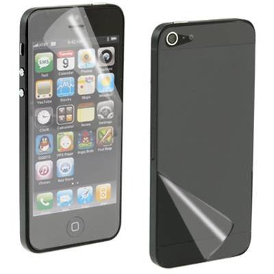 2 в 1 - Прозрачная антибликовая пленка для iPhone 5/5S/5C/SE - комплект ...