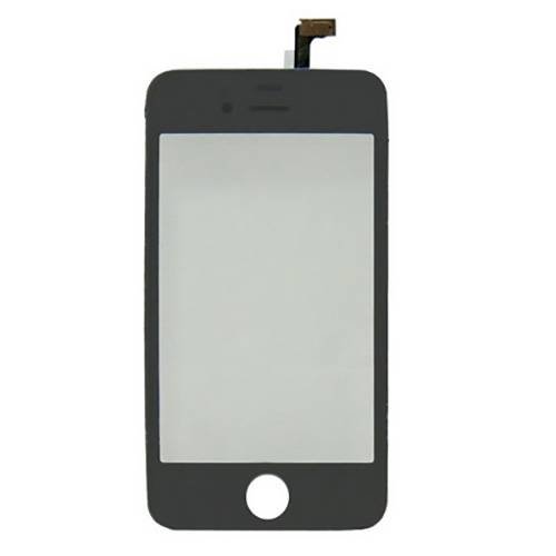 Стекло с тачскрином для iPhone 4 со шлейфом (черный)