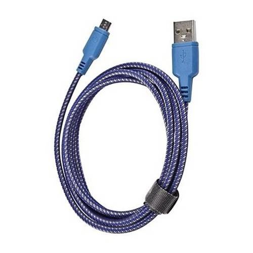 USB кабель EnergEA NyloGlitz Micro-Usb, Blue 1.5 метра (CBL-NGAM-BLU150)