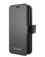 Чехол-книжка для iPhone 12 Pro Max (6.7) Guess Iridescent Booktype PU, Black/Black (GUFLBKSP12LIGLBK)