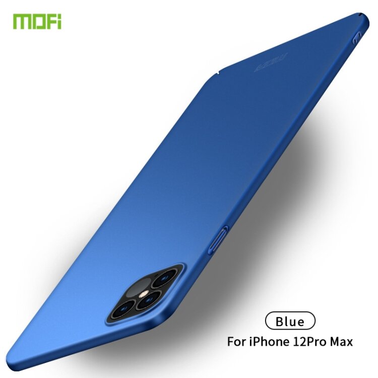Тонкий матовый чехол для iPhone 12 Pro Max MOFI Ultra-thin (Blue)
