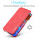 Кожаный чехол-книжка LC.IMEEKE для iPhone 15 Pro с магнитным флипом и разъемом под карточки (Red)