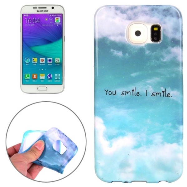 Позитивный чехол для Samsung Galaxy S6 / G920 с небом "You smile I smile"