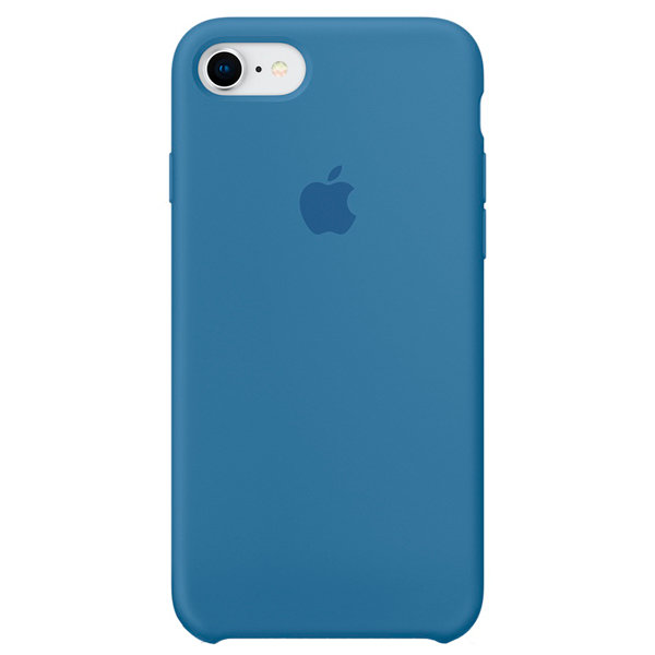 Чехол в стиле Apple Silicone Case для iPhone 8 / 7 (Blue)