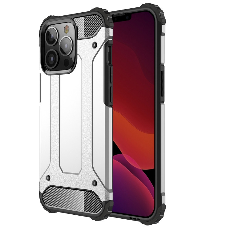 Противоударный чехол Tough Armor Ver.2 для iPhone 13 Pro с усиленной защитой (Silver)