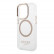 Чехол для iPhone 14 Pro Max Guess PC/TPU Metal outline Hard Transparent/Gold (Magsafe) (GUHMP14XHTRMD)