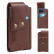 Вертикальный кожаный чехол на пояс кобура Nuoku для смартфонов до 6,7'' (Brown)