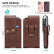 Вертикальный кожаный чехол на пояс кобура Nuoku для смартфонов до 6,7'' (Brown)