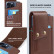 Вертикальный кожаный чехол на пояс кобура Nuoku для смартфонов до 6,7'' (Brown)