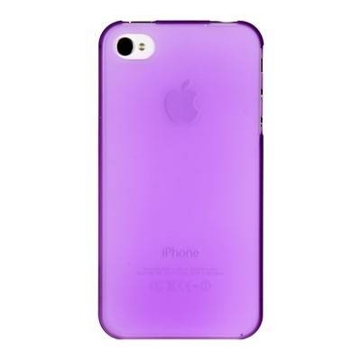 Накладка пластиковая XINBO для iPhone 4/4s фиолетовая (в комплекте пленка)