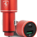 Автомобильное зарядное устройство Ferrari Dual port 36W (USB-C PD18, USB QC3.0 18W) Aluminium Red (FEOCCALRE)