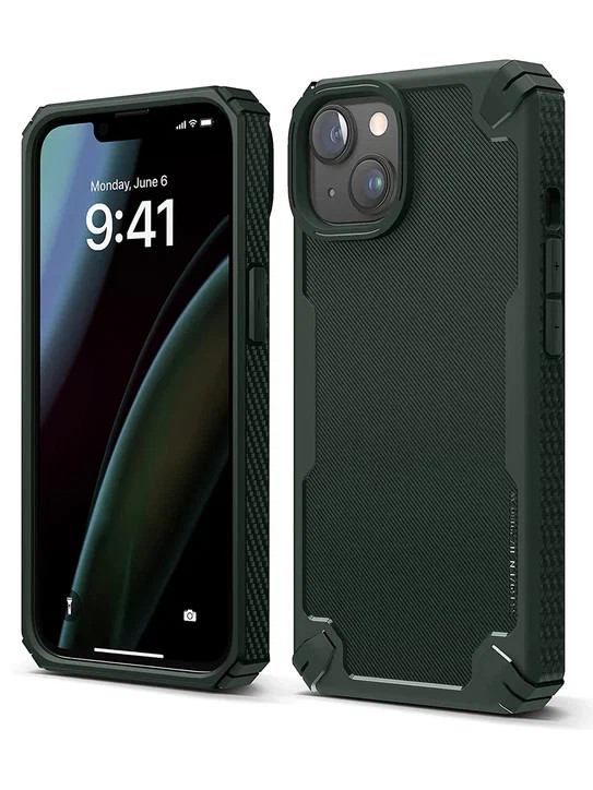 Чехол для iPhone 14 Plus Elago ARMOR Silicone TPU Dark Green (ES14AM67-DGR)