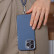 Чехол для iPhone 15 Pro Max Uniq COEHL MUSE Leatherette with Strap с MagSafe Sapphire Blue