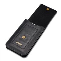 Вертикальный кожаный чехол кобура 180 - 85 мм с двумя отделениями, DG.MING (Black)