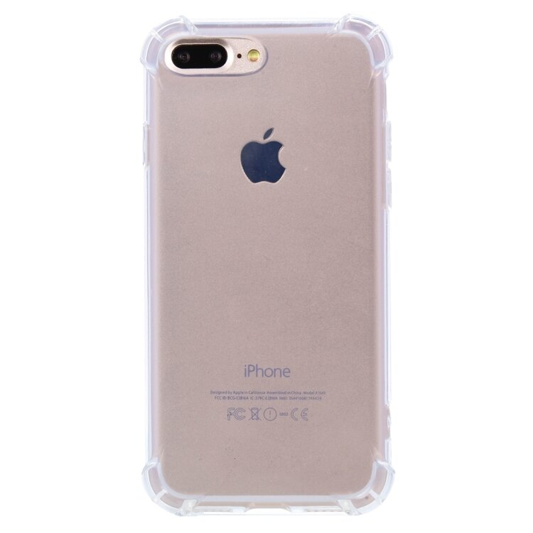 Силиконовый прозрачный чехол для iPhone 8 Plus / 7 Plus противоударный с усиленными гранями MERCURY GOOSPERY (Transparent)