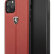 Кожаный чехол-накладка для iPhone 11 Pro Ferrari Heritage W Hard Leather Red (FEHDEHCN58RE)