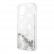 Чехол для iPhone 13 Guess Liquid Glitter Peony Hard Silver (GUHCP13MLGPESI)