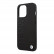 Кожаный чехол для iPhone 14 Pro BMW Signature Genuine leather Logo imprint Hard Black (BMHCP14LSLLBK)