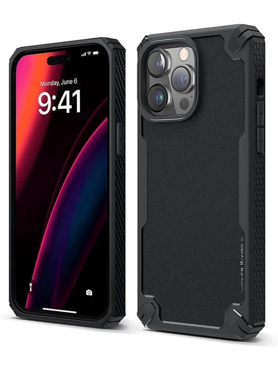 Чехол для iPhone 14 Pro Elago ARMOR Silicone TPU Black (ES14AM61PRO-BK)