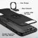 Противоударный чехол для iPhone 6 / 6S с металлическим кольцом для магнитных держателей (Black)