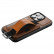 Кожаный чехол Suteni для iPhone 13 Pro с держателем, ремешком на запястье и карманом для карт (Brown) 