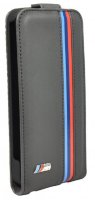 Чехол BMW для iPhone 5/5S/SE M-Collection Flip Perforated BMFLP5MP с флипом (черный)