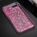 Силиконовый чехол для iPhone 8 / 7 с блестящими узорами под платину (Magenta)