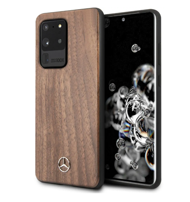 Деревянный чехол-накладка для Galaxy S20 Mercedes Ultra Wood Hard, Walnut Brown (MEHCS69VWOLB)