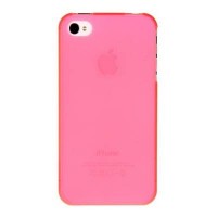 Накладка пластиковая XINBO для iPhone 4/4s розовая (в комплекте пленка)