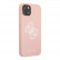 Чехол для iPhone 13 Guess Liquid silicone 4G Big logo Hard Pink (GUHCP13MLS4GWPI)