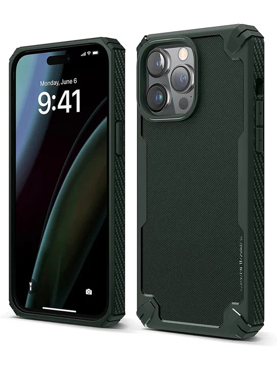 Чехол для iPhone 14 Pro Max Elago ARMOR Silicone TPU Dark Green (ES14AM67PRO-DGR)