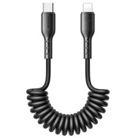 Кабель-пружина JOYROOM Type-C - 8 pin Lightning 30W SA38-CL3