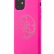 Силиконовый чехол для iPhone 11 Guess Silicone collection 4G logo Hard, Fuschia (GUHCN61LS4GFU)