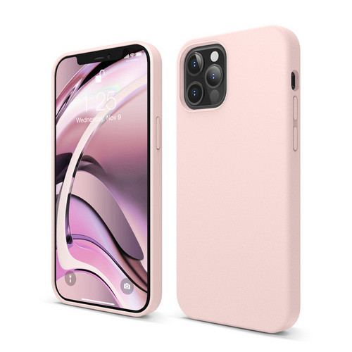 Чехол-накладка для iPhone 12 Pro Max (6.7) Elago Soft silicone case (Liquid) Pink (ES12SC67-LPK)