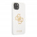 Чехол для iPhone 13 Guess Liquid silicone 4G Big logo Hard White (GUHCP13MLS4GGWH)