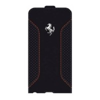 Кожаный чехол с флипом для iPhone 6 Plus / 6S Plus Ferrari F12 Flip Black (FEF12FLP6LBL)